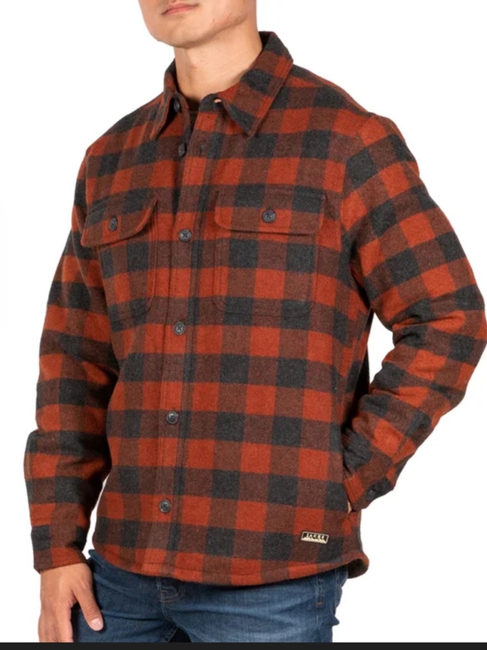 Jachs New York | Buffalo Plaid Wool Blend Shirt Jacket